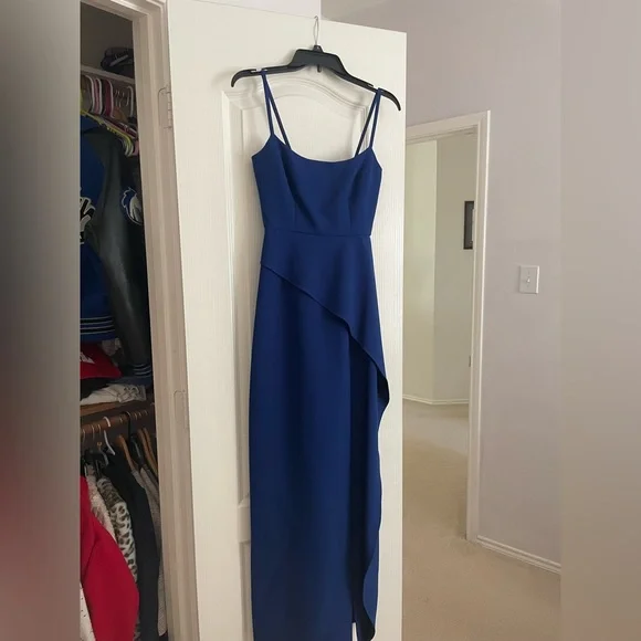 bcbg royal blue dress Strapless Structured Gown Nautical Blue / 6
